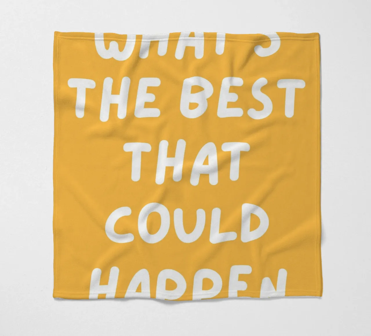 Was ist das Beste, was passieren kann Zitat,Affirmation Fleecedecke von pdigitalprints