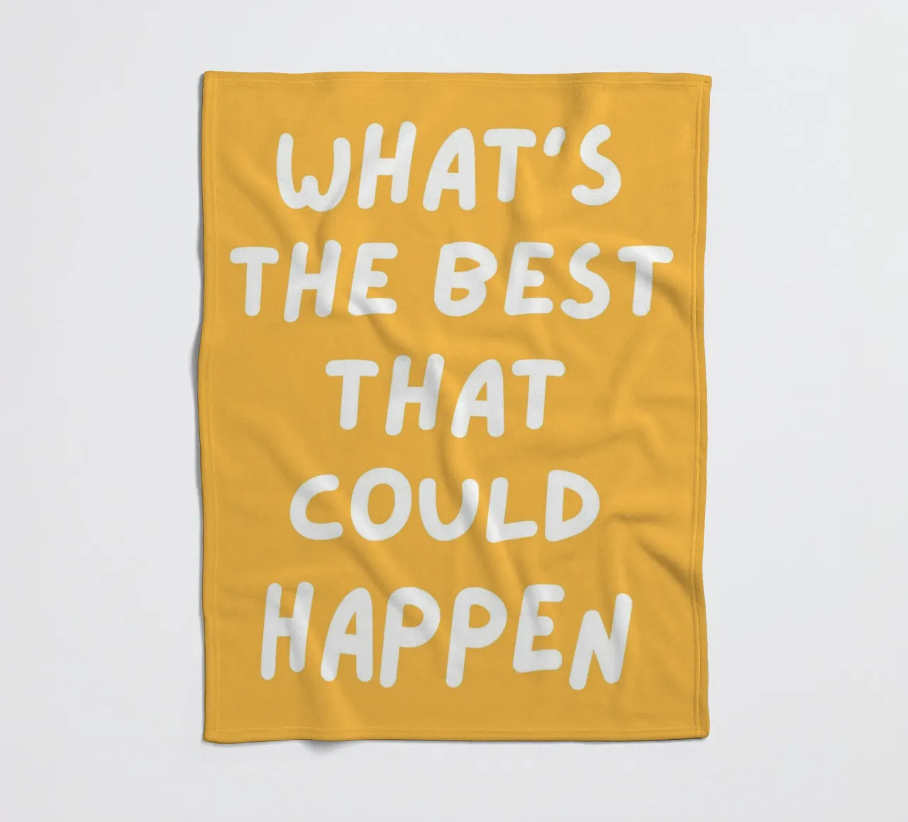Was ist das Beste, was passieren kann Zitat,Affirmation Fleecedecke von pdigitalprints