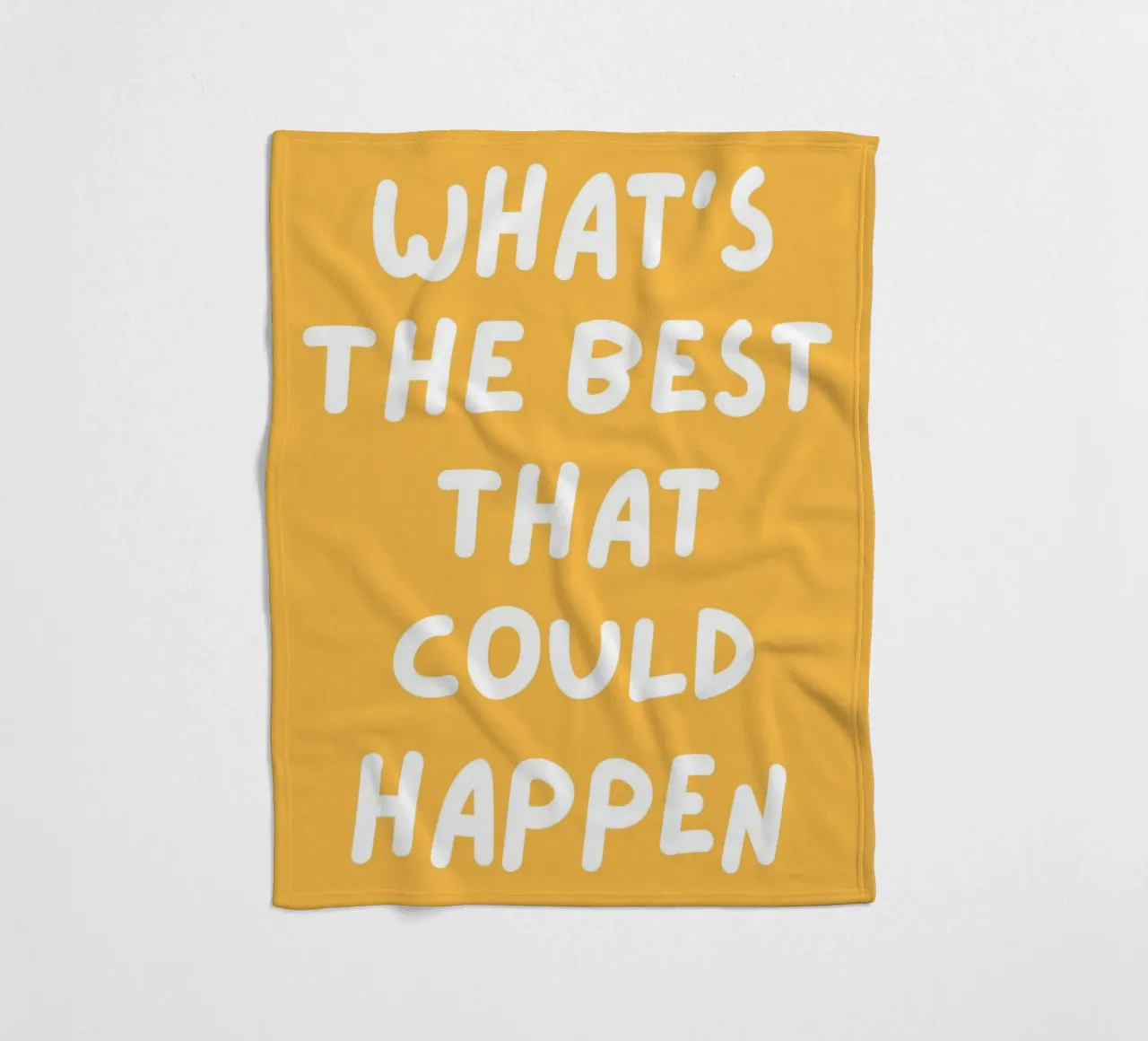 Was ist das Beste, was passieren kann Zitat,Affirmation Fleecedecke von pdigitalprints