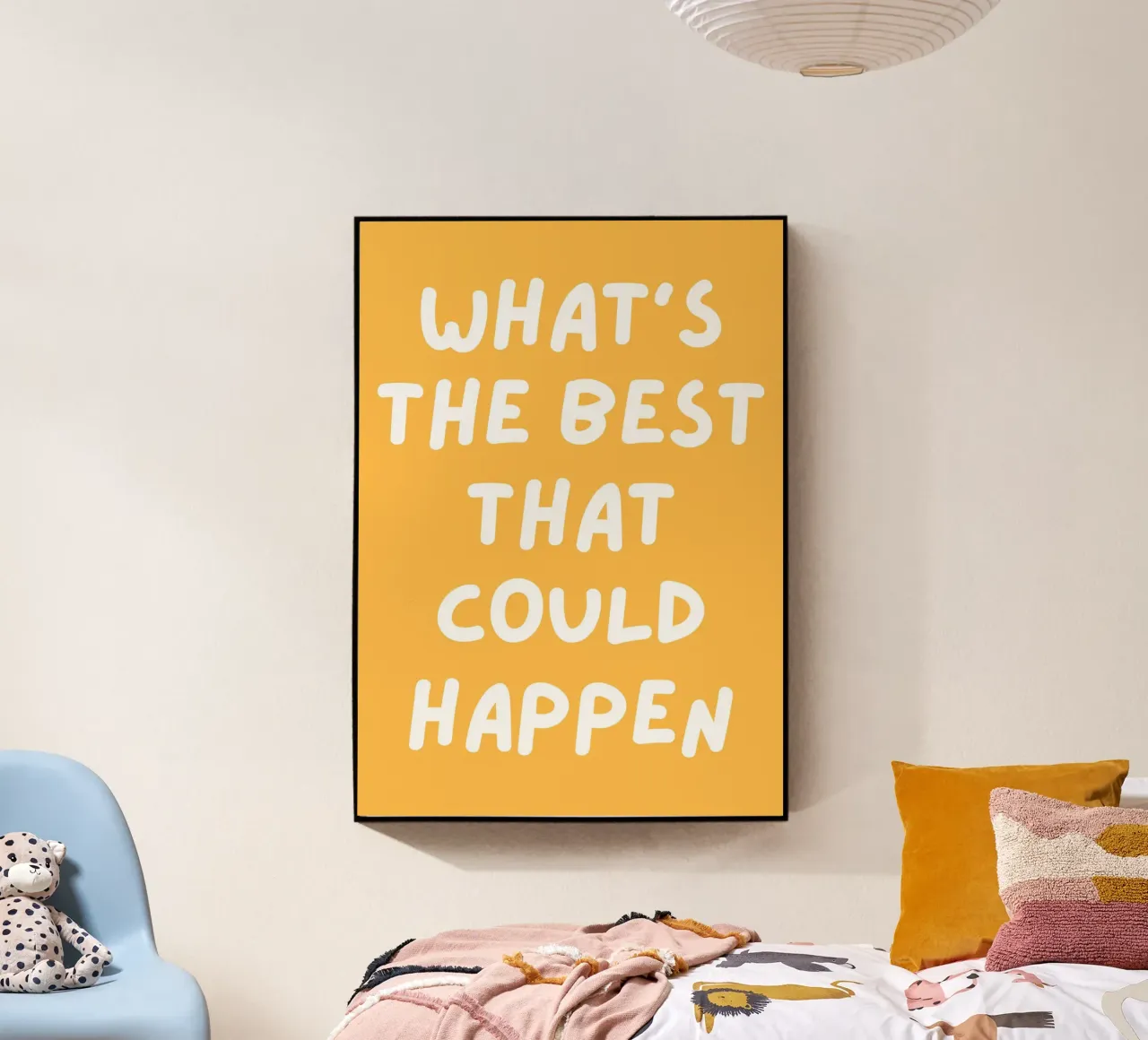 Was ist das Beste, was passieren kann Zitat,Affirmation Acryl-Glas von pdigitalprints