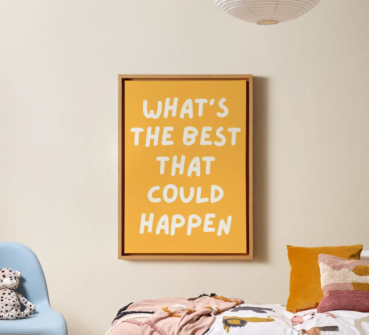 What's the best that could happen quote,Affirmation canvas by pdigitalprints