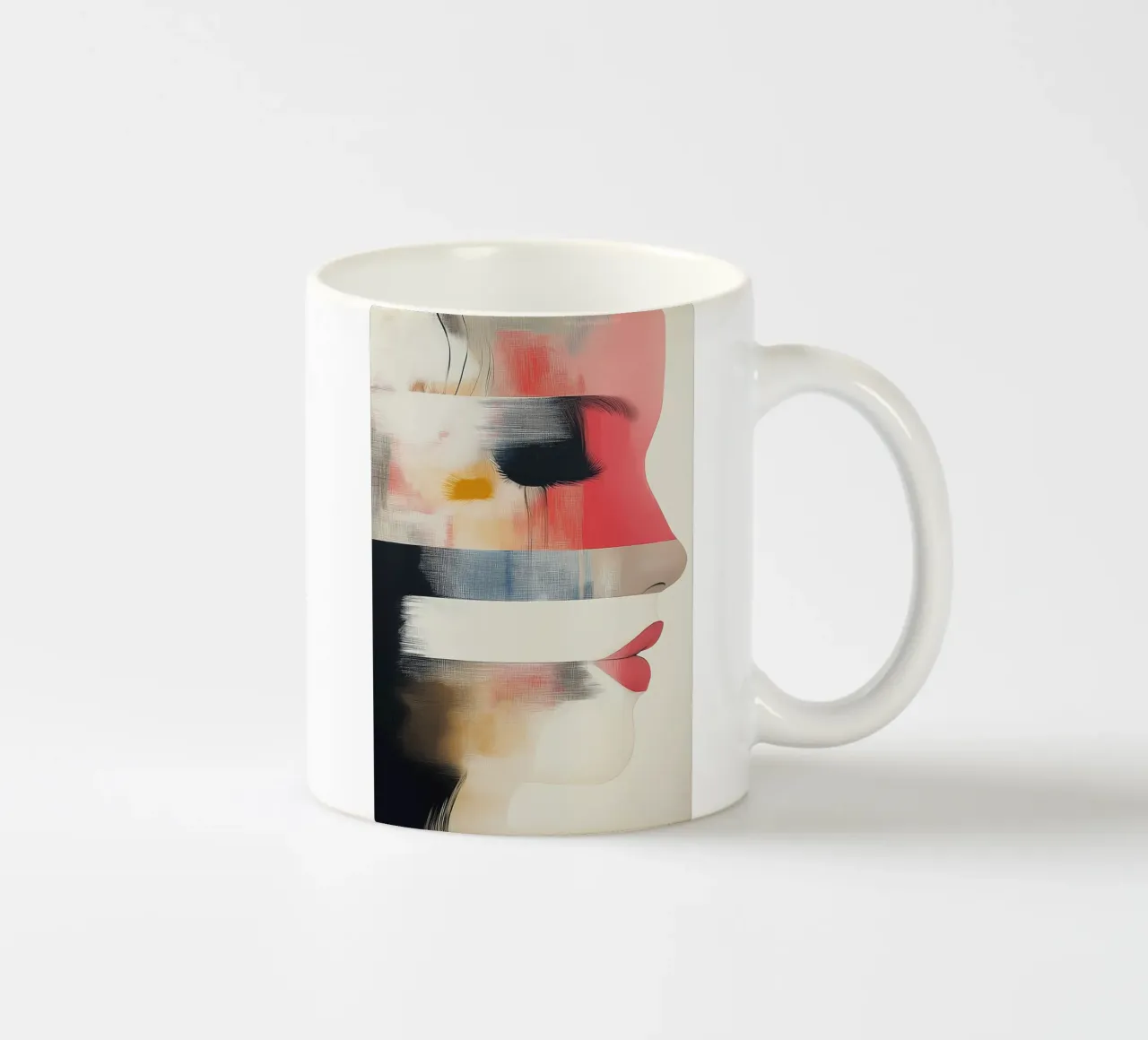 Volto astratto tazza in ceramica da Imagine