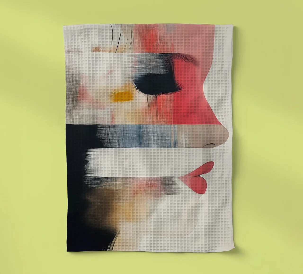 Visage abstrait torchon de Imagine