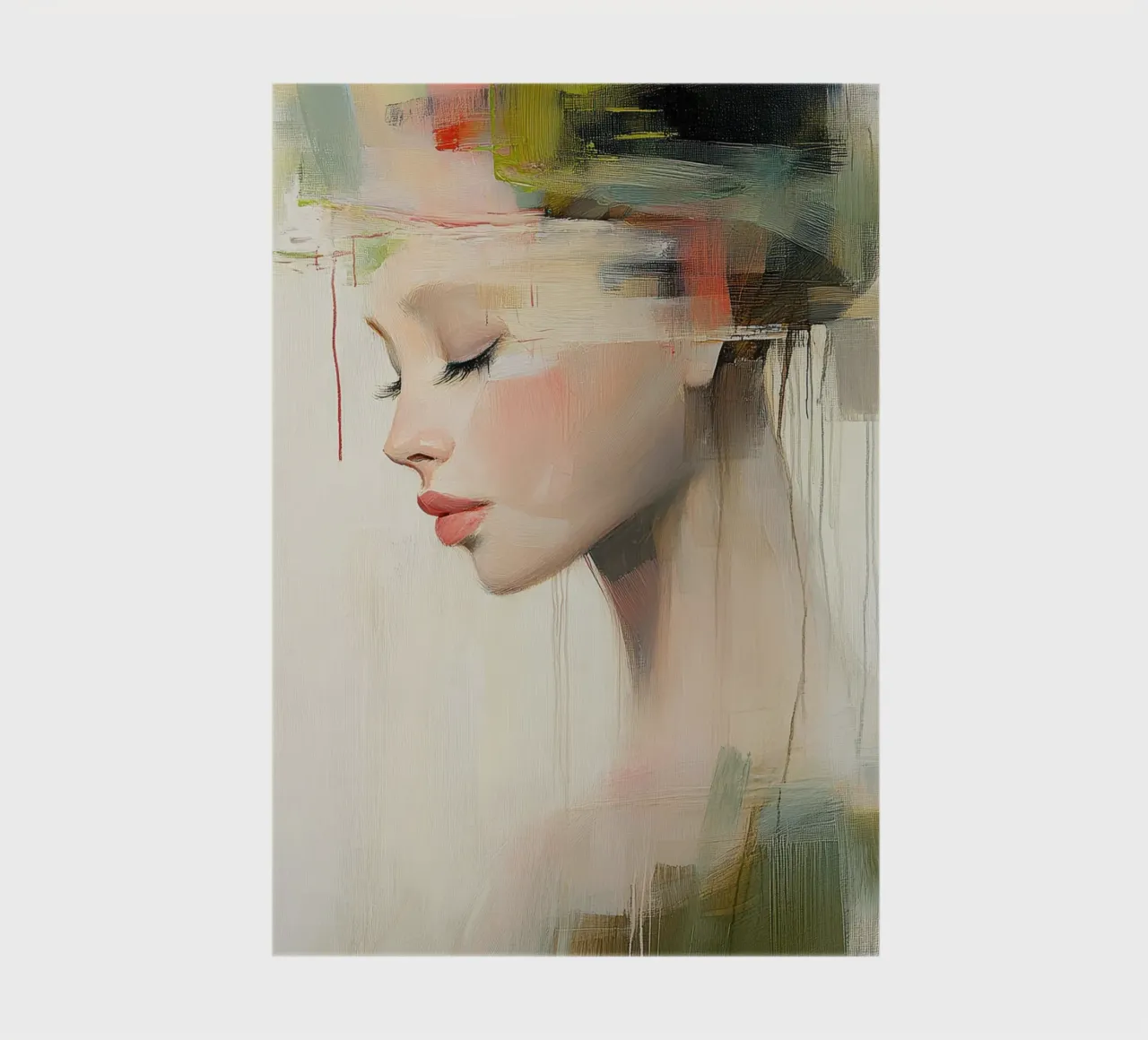 Abstract portret notebook by Imagine