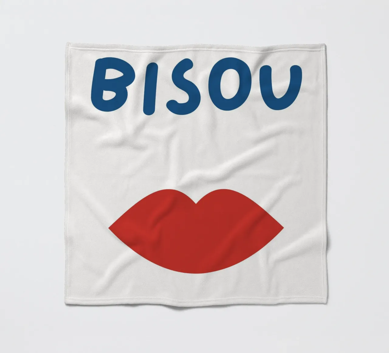 Stampa Bisous, Citazione francese, Femminile coperta in pile da pdigitalprints