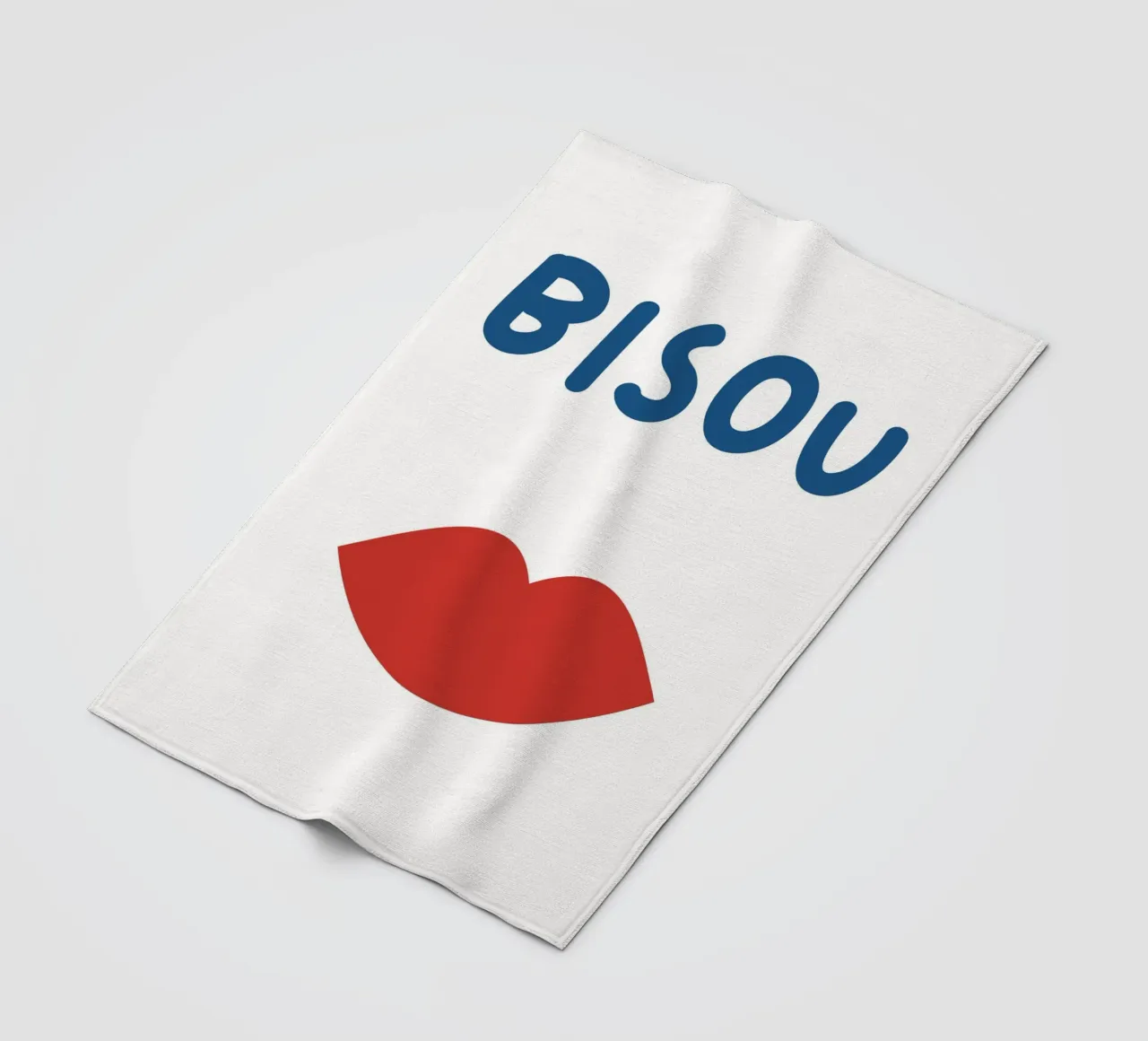 Stampa Bisous, Citazione francese, Femminile coperta in pile da pdigitalprints