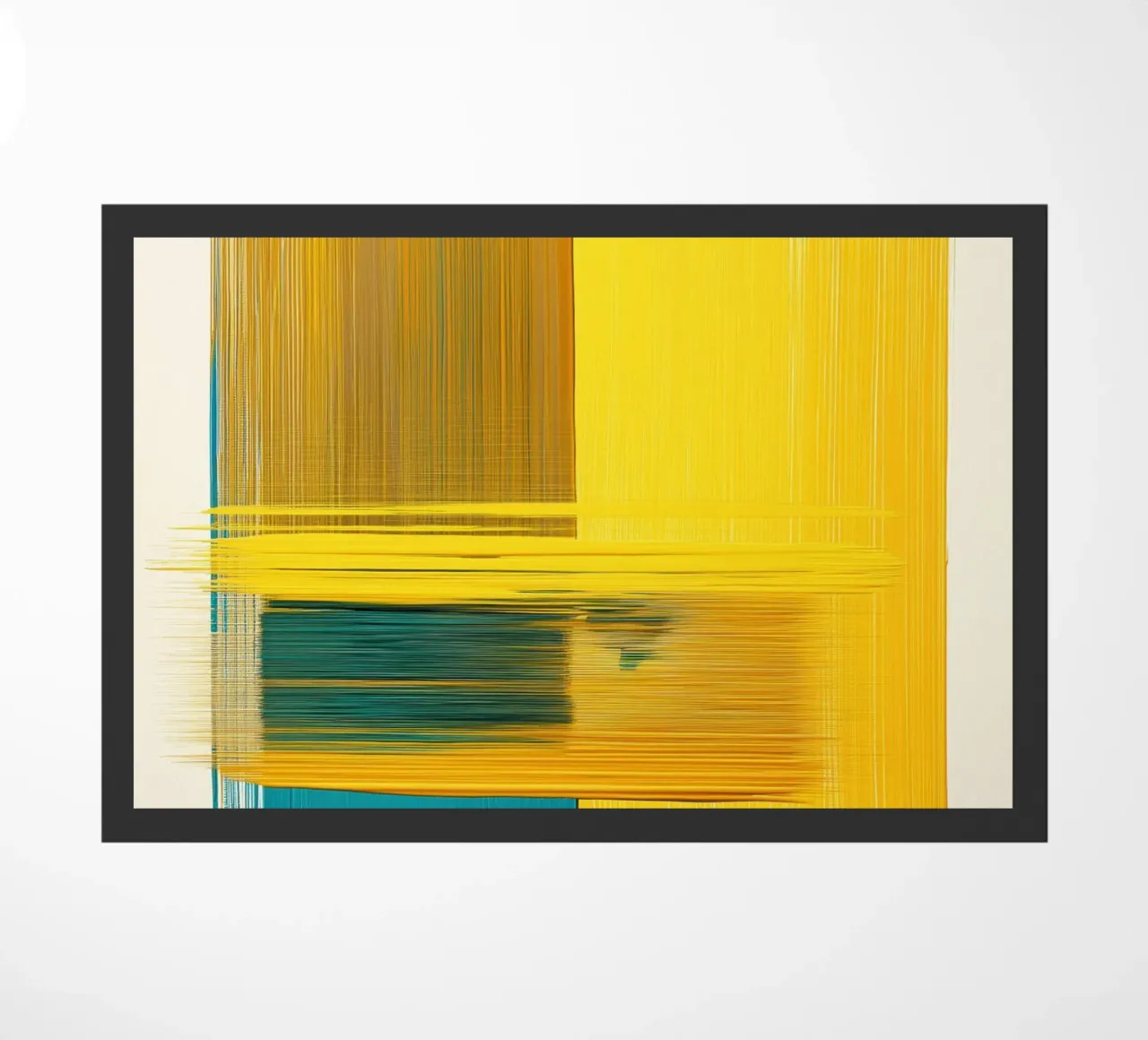 Forme astratte con giallo blu zerbino da Imagine