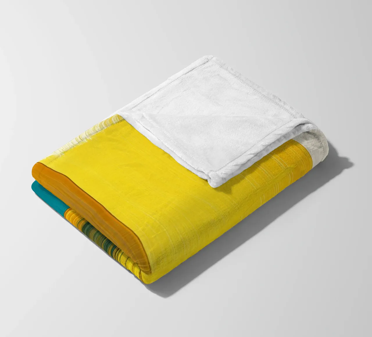 Forme astratte con giallo blu coperta in pile da Imagine