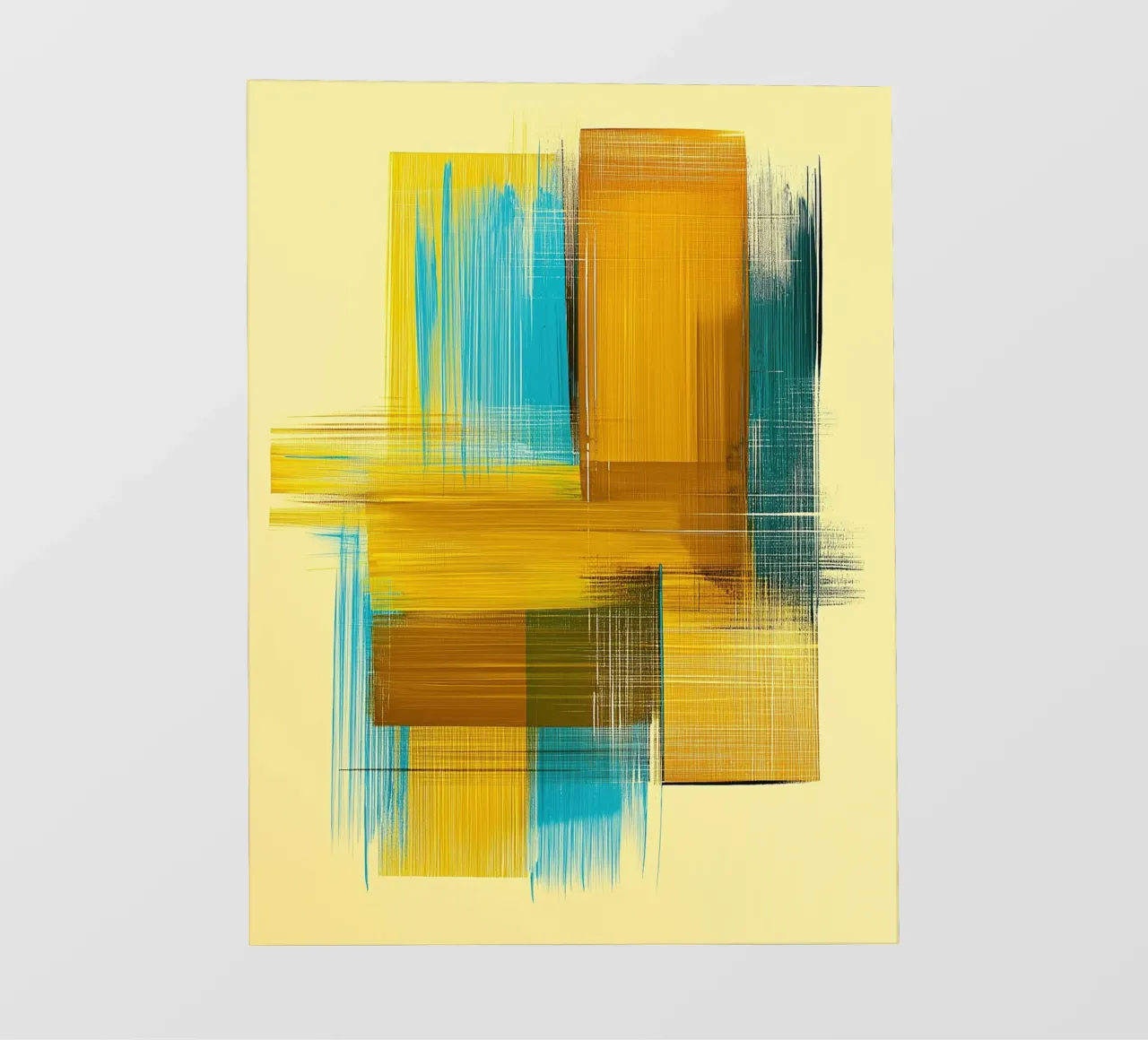 Forme astratte in giallo blu pellicola backlit da Imagine
