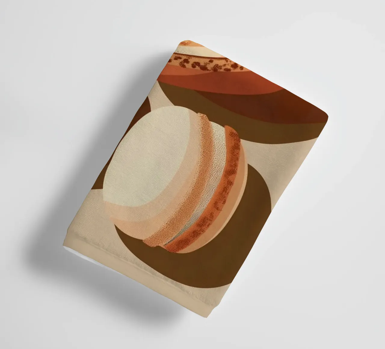 Dolci macarons beige asciugamano da bagno da Carinaprint