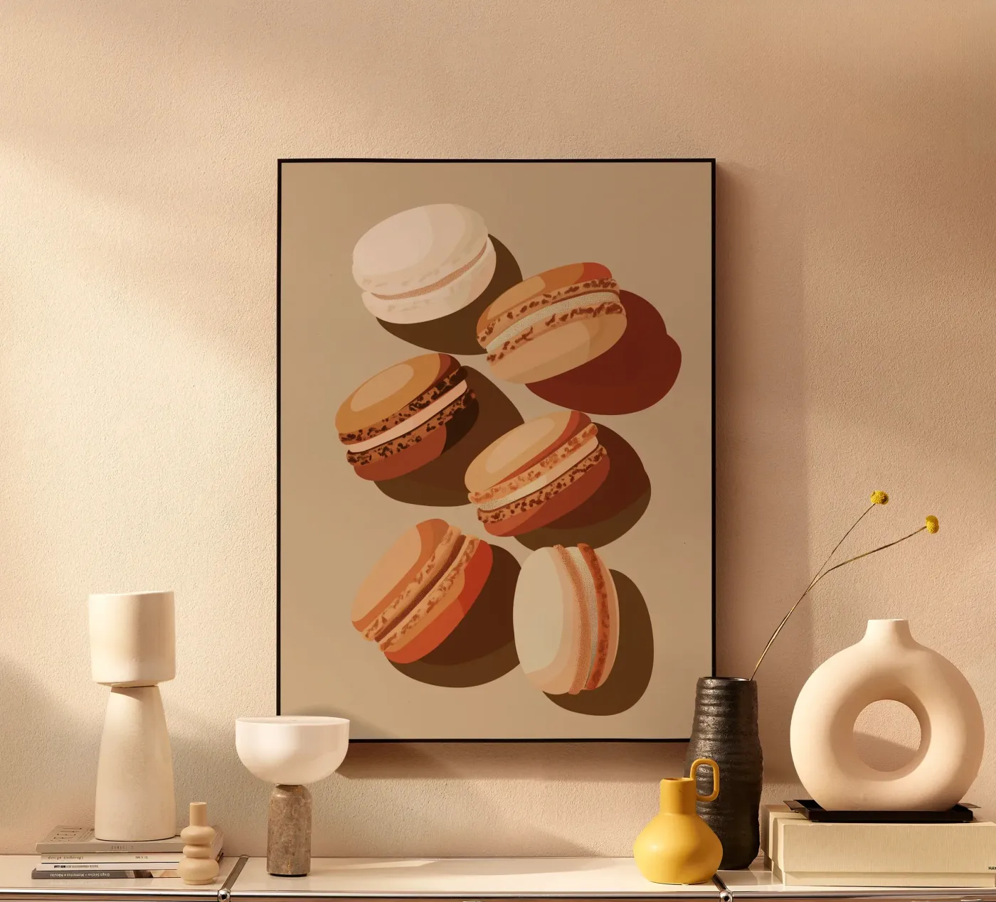 Dolci macarons beige plexiglass da Carinaprint