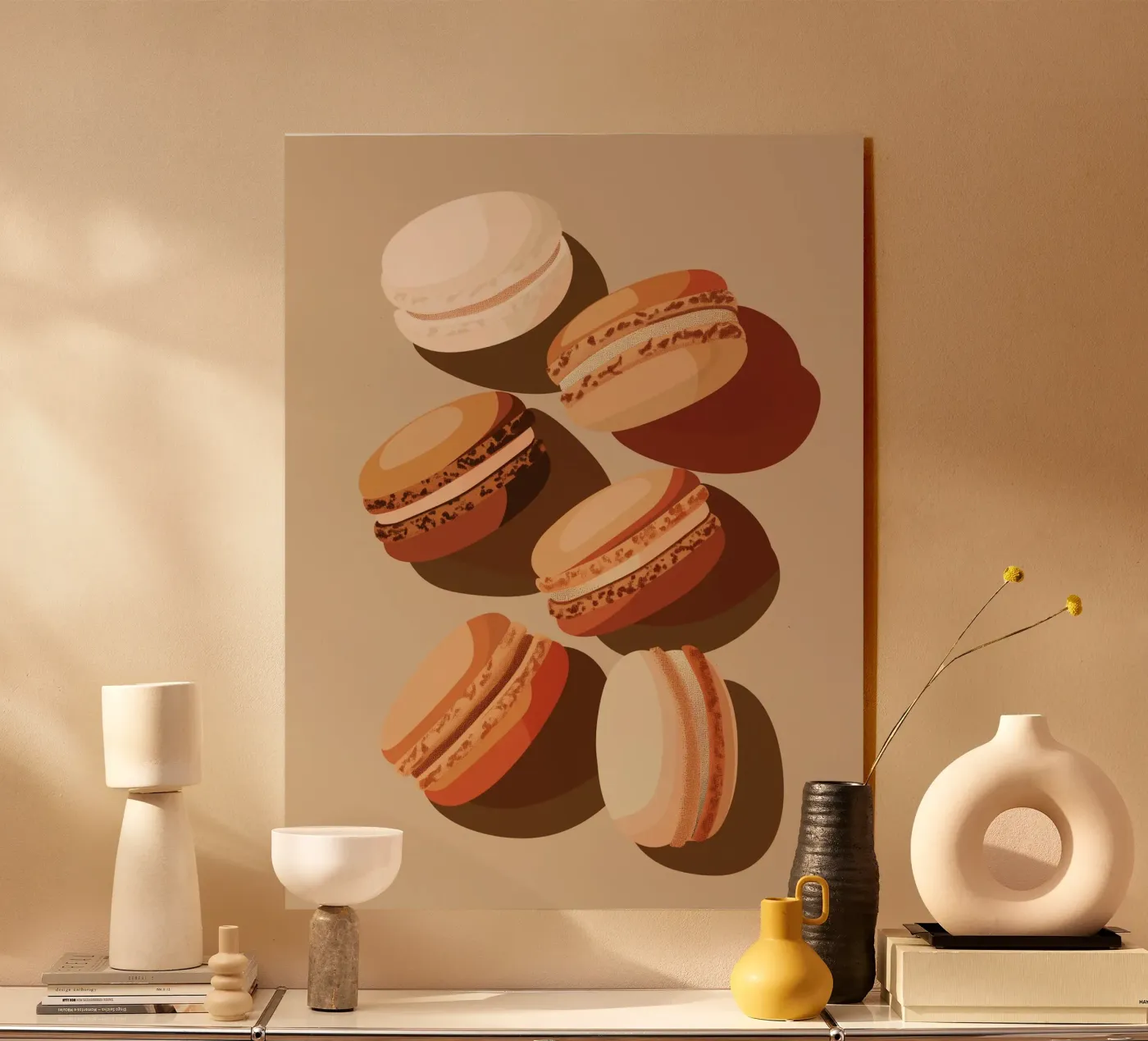 Dolci macarons beige plexiglass da Carinaprint