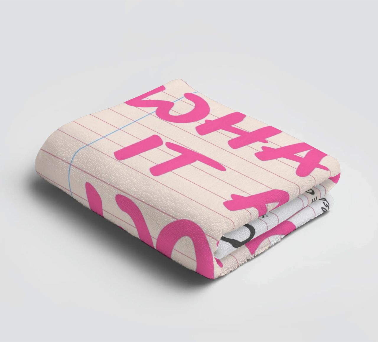 Guest Check,What If It All Works Out, Trendy Typography towel by pdigitalprints