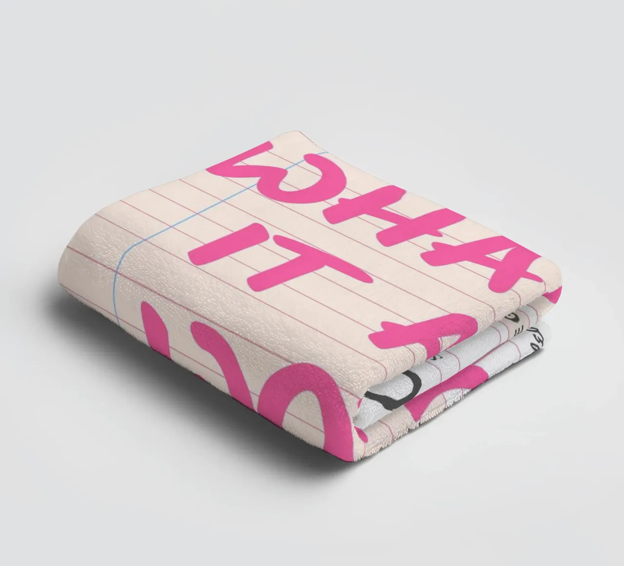 Guest Check,What If It All Works Out, Trendy Typography towel by pdigitalprints