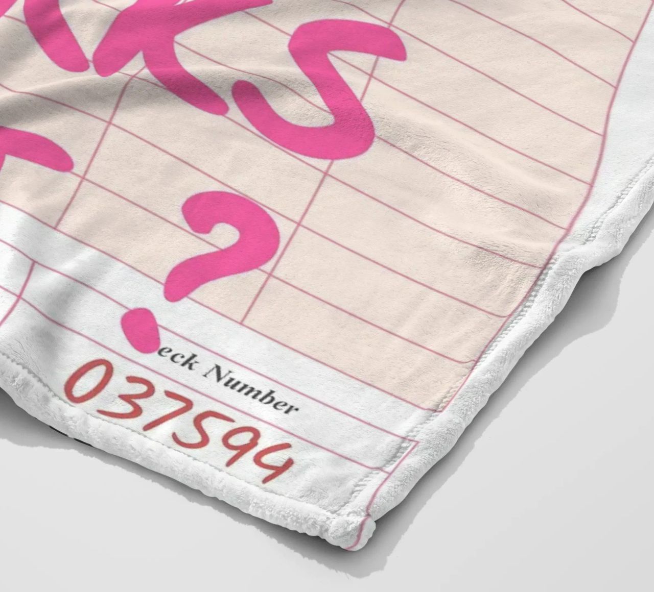 Gast-Check,Was, wenn alles klappt, Trendy Typography Fleecedecke von pdigitalprints