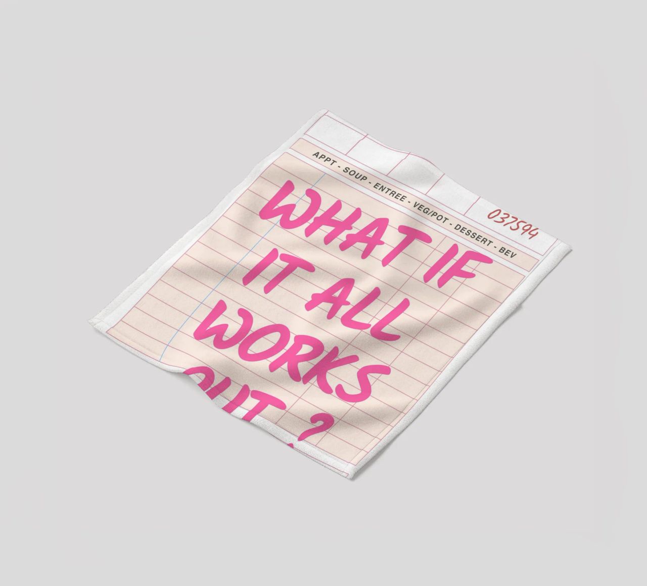 Gast-Check,Was, wenn alles klappt, Trendy Typography Fleecedecke von pdigitalprints