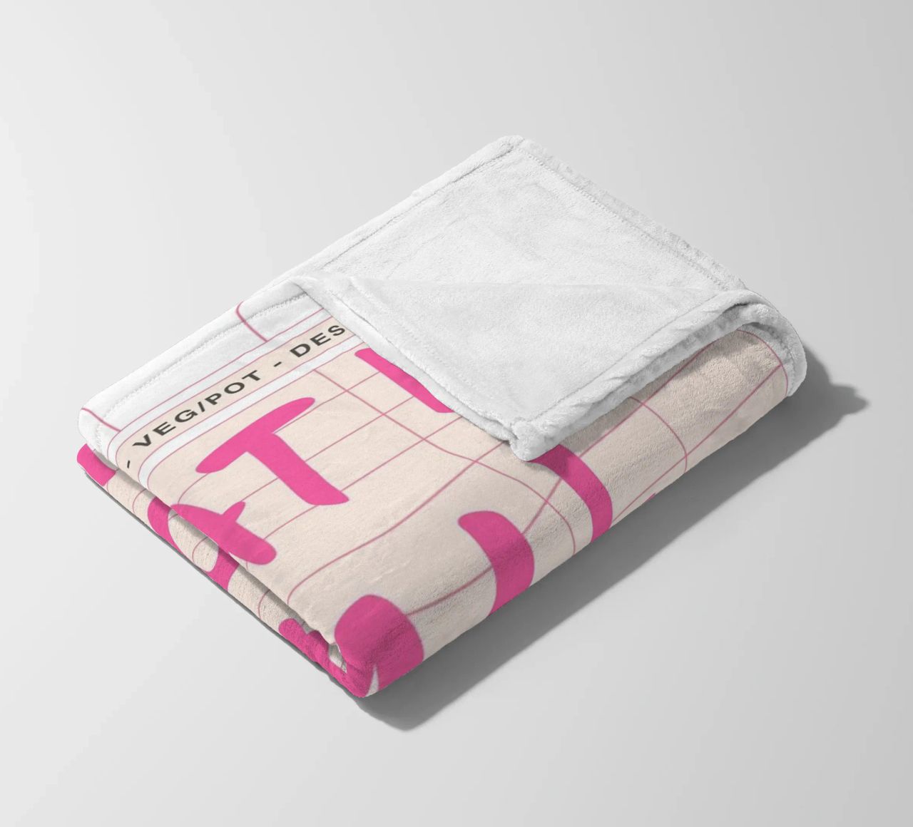 Gast-Check,Was, wenn alles klappt, Trendy Typography Fleecedecke von pdigitalprints