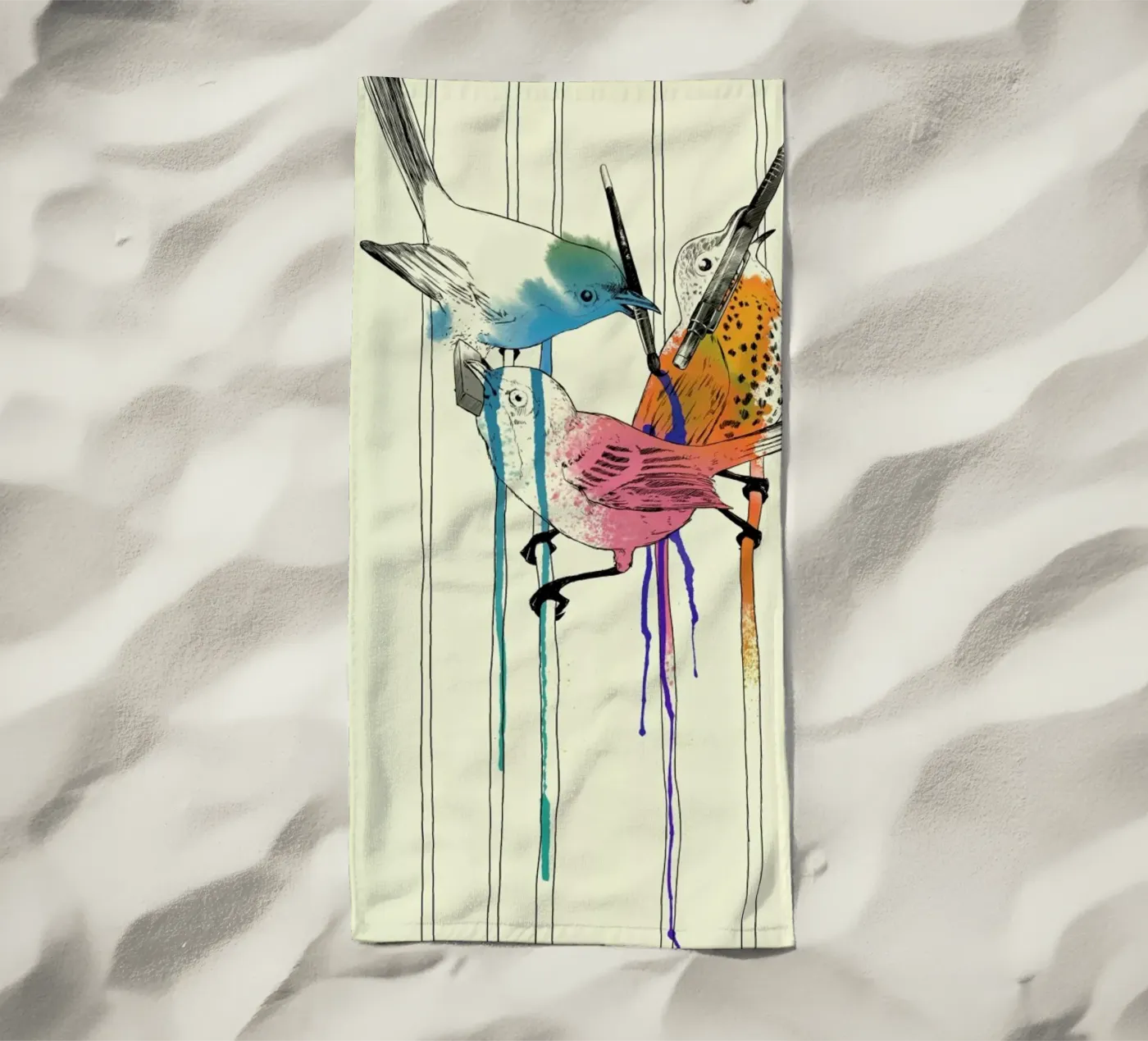 Independency beach towel by Matheus Lopes Castro