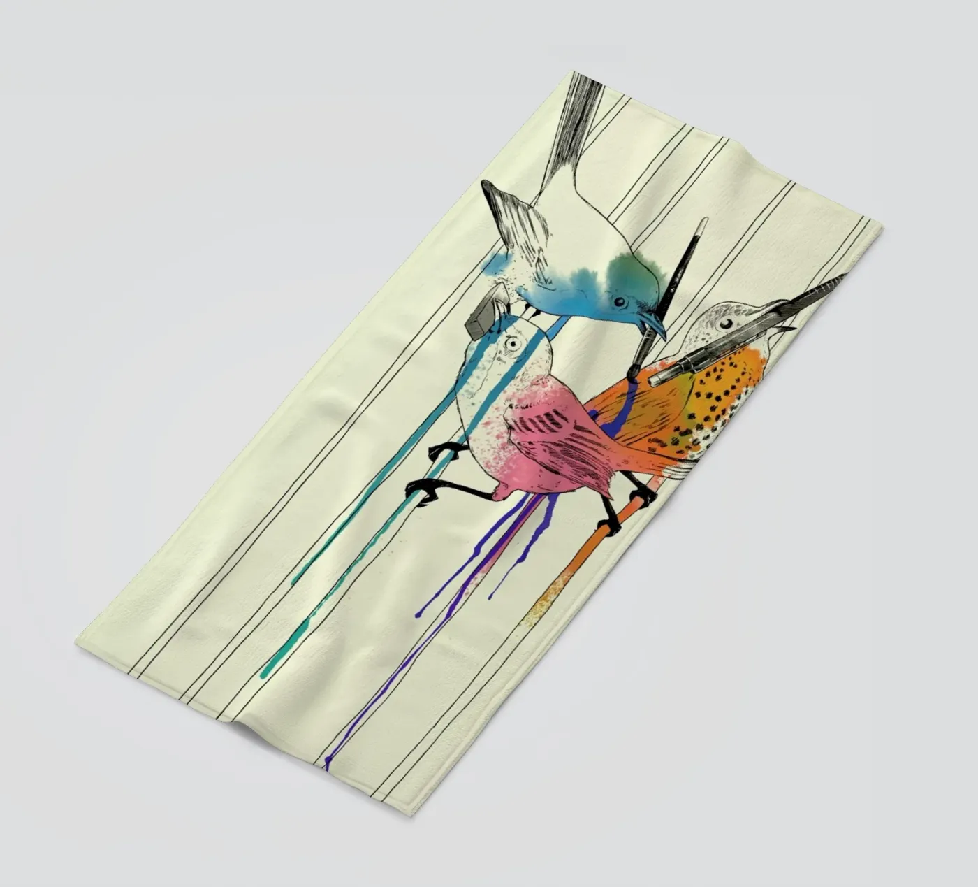 Independency beach towel by Matheus Lopes Castro