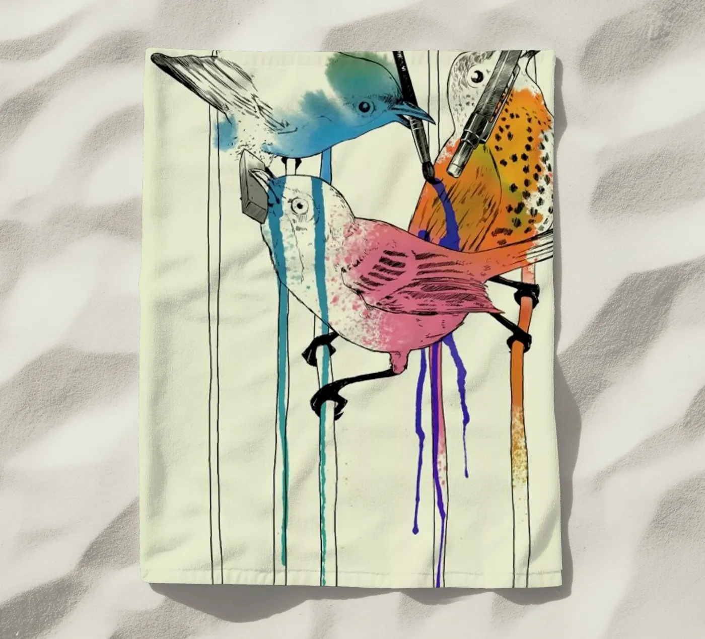 Independency beach towel by Matheus Lopes Castro