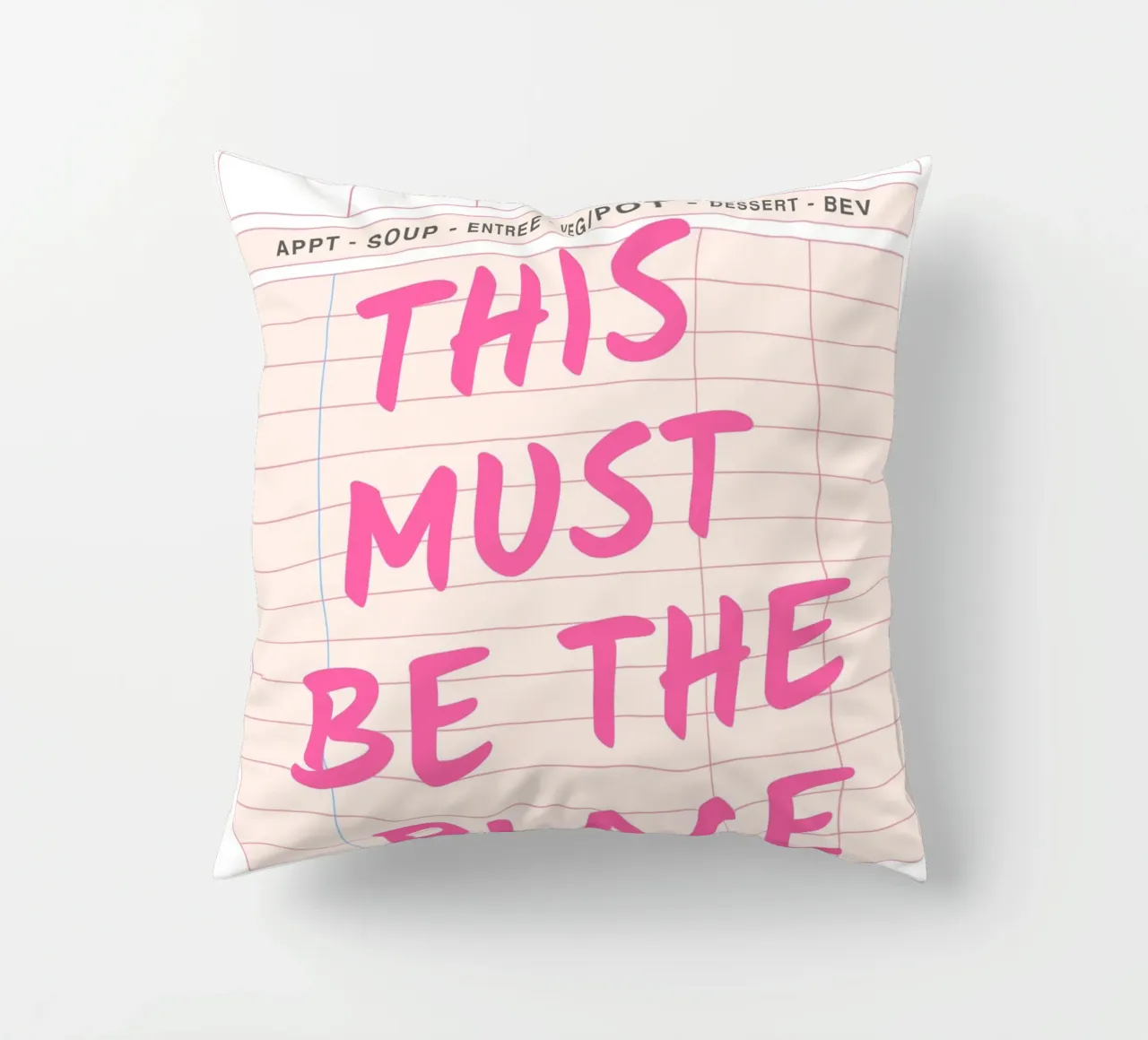 Questo deve essere il posto in cui gli ospiti controllano la stampa, cuscino da pdigitalprints
