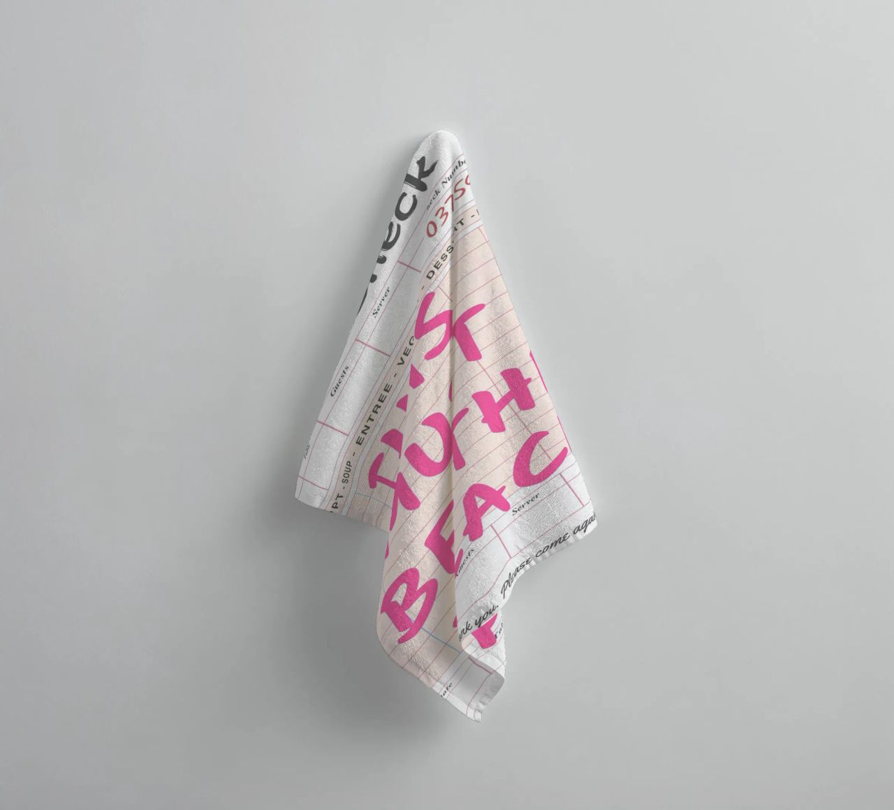 This Must Be The Place Guest Check Print, towel by pdigitalprints