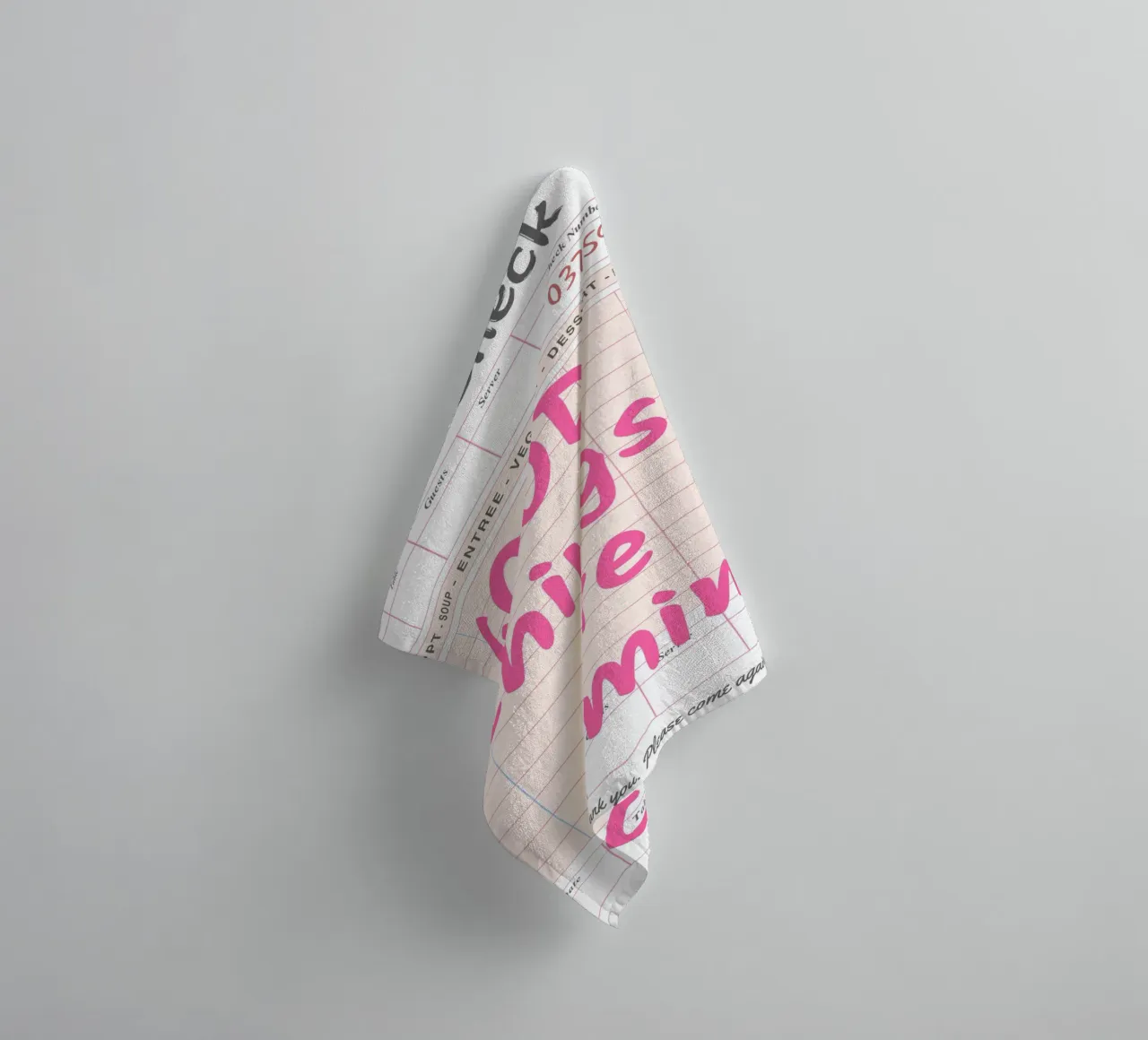 Guest Check Print, Trendy Art, Good Things Are Coming towel by pdigitalprints