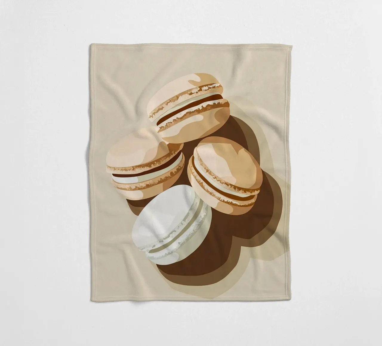 Dolci macarons francesi coperta in pile da Carinaprint