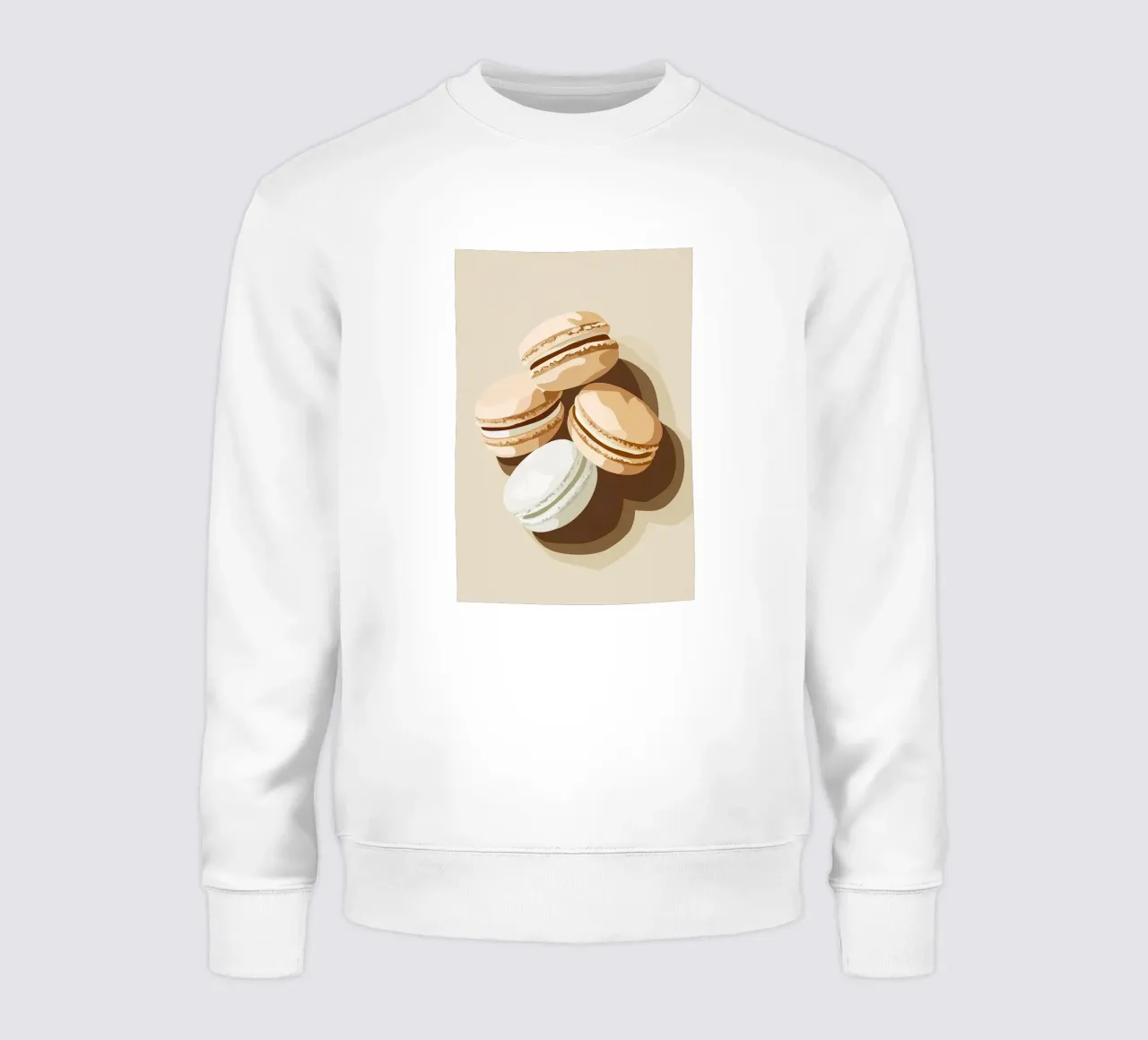 Dolci macarons francesi felpa da Carinaprint