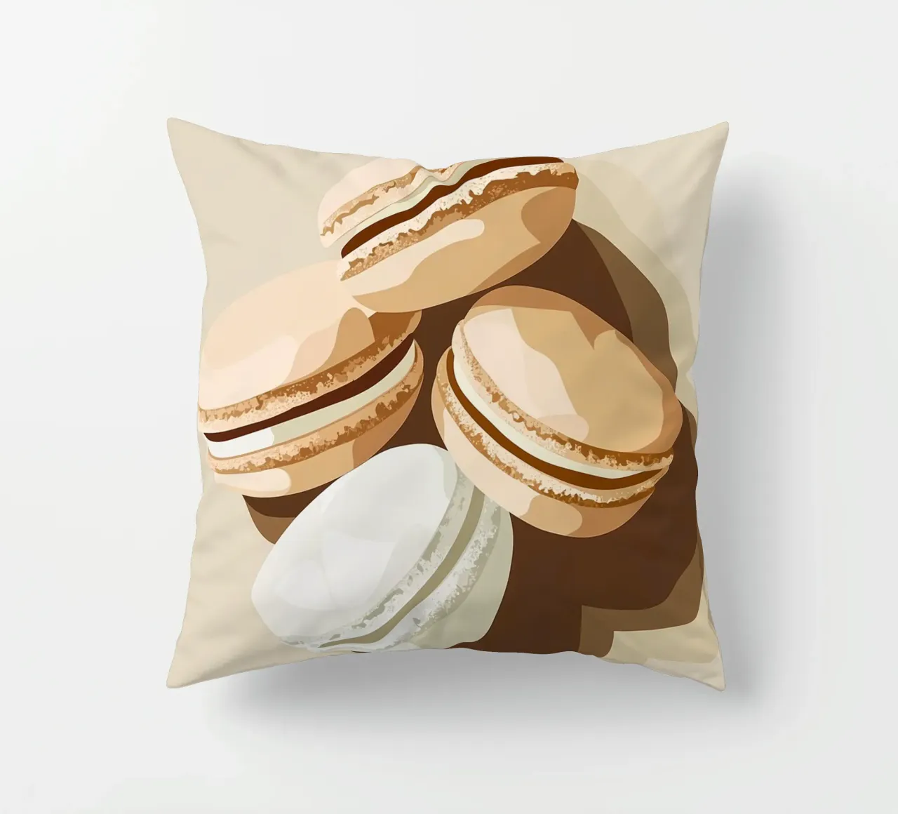 Dolci macarons francesi cuscino da Carinaprint