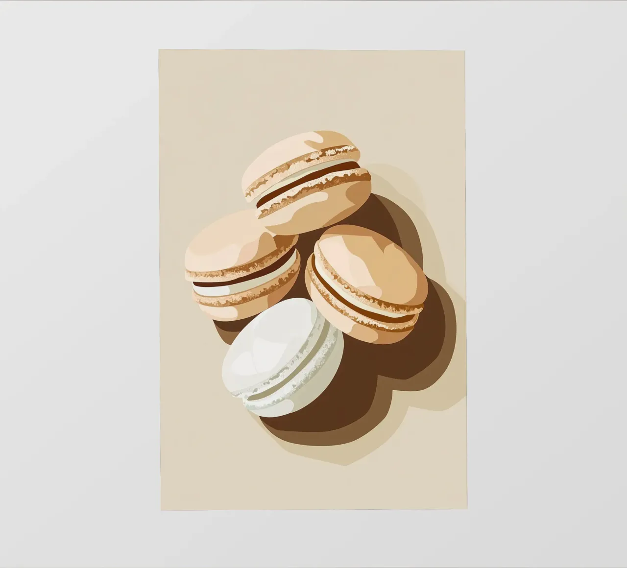 Dolci macarons francesi pellicola backlit da Carinaprint