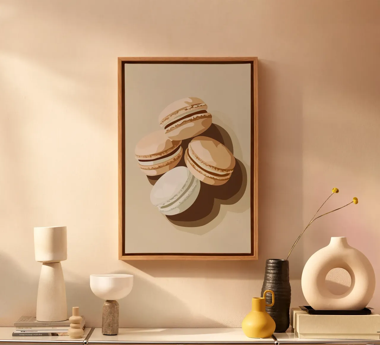 Dolci macarons francesi tela da Carinaprint