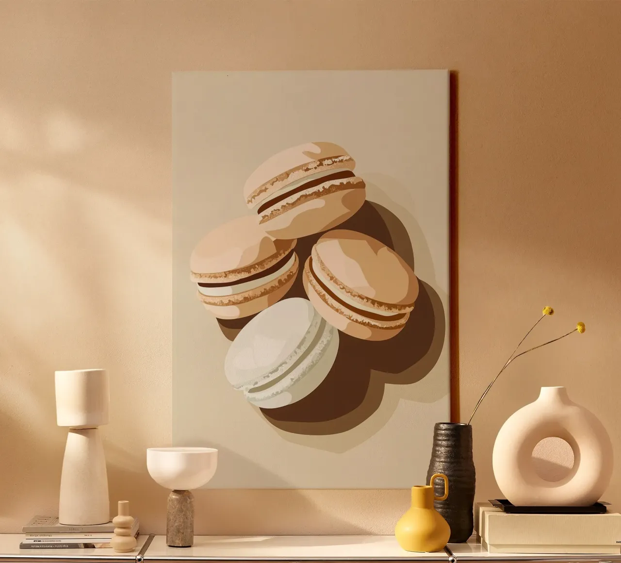 Dolci macarons francesi tela da Carinaprint