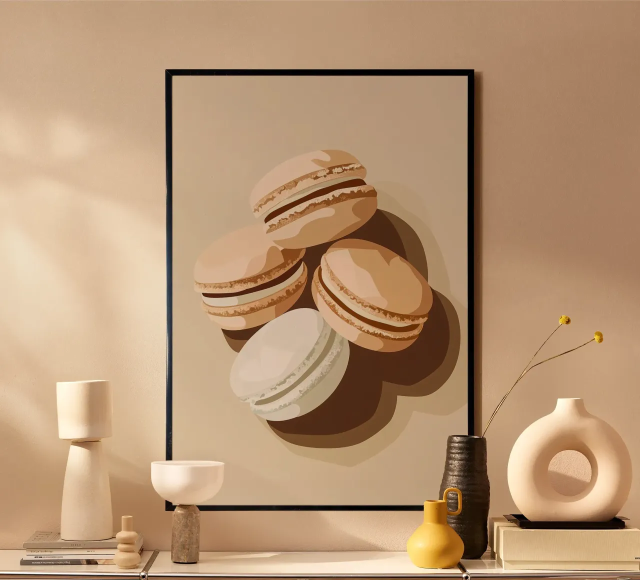 Dolci macarons francesi poster da Carinaprint