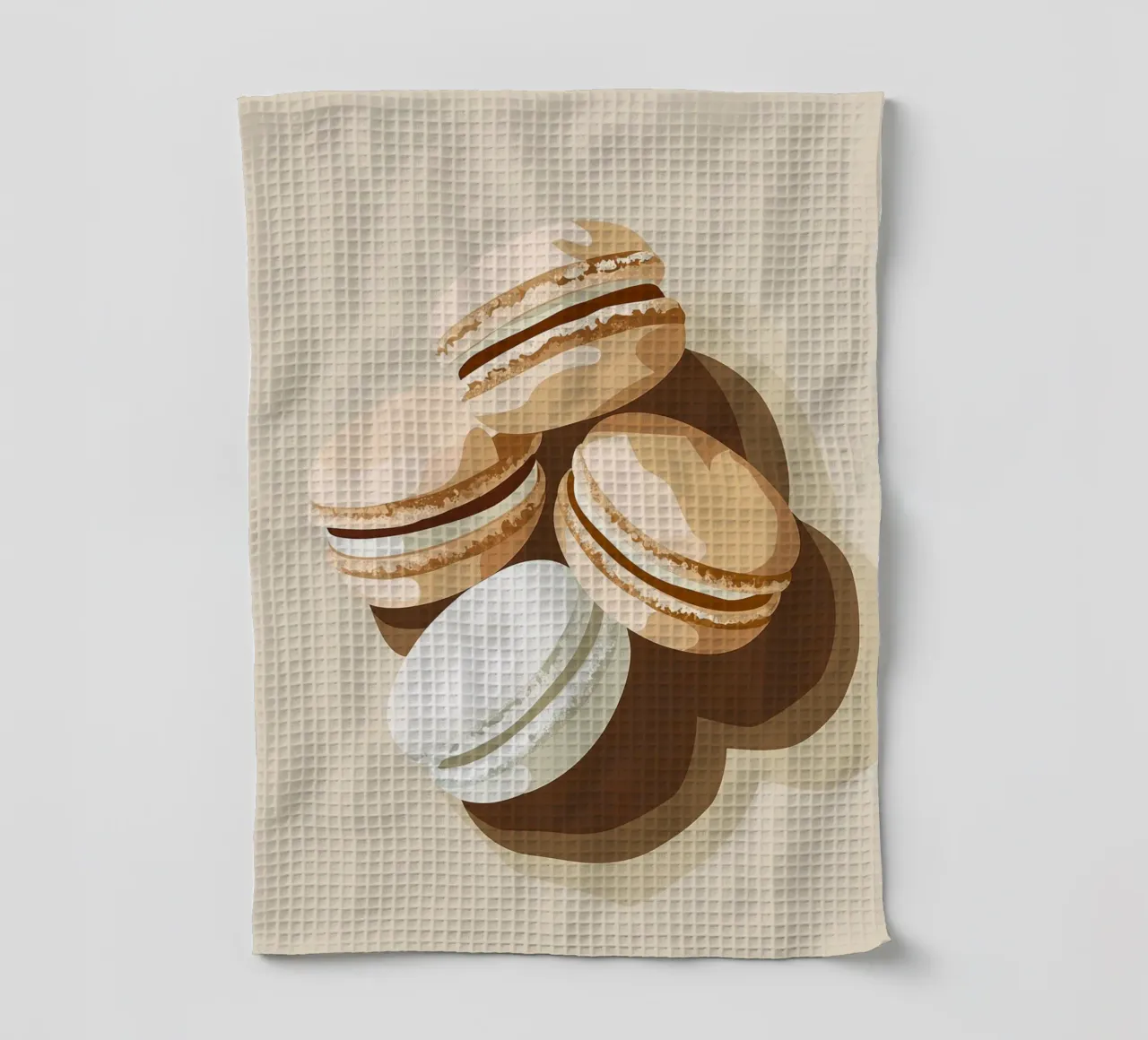 Dolci macarons francesi canovaccio da cucina da Carinaprint