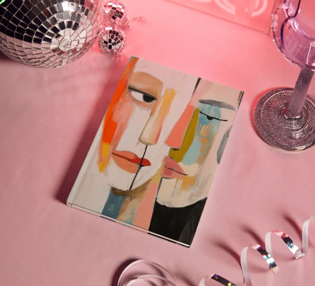 Abstract portret notebook by Imagine