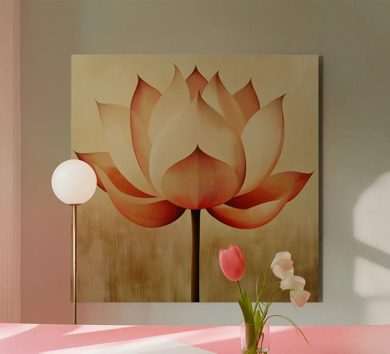 Fiore di loto alluminio dibond da Imagine