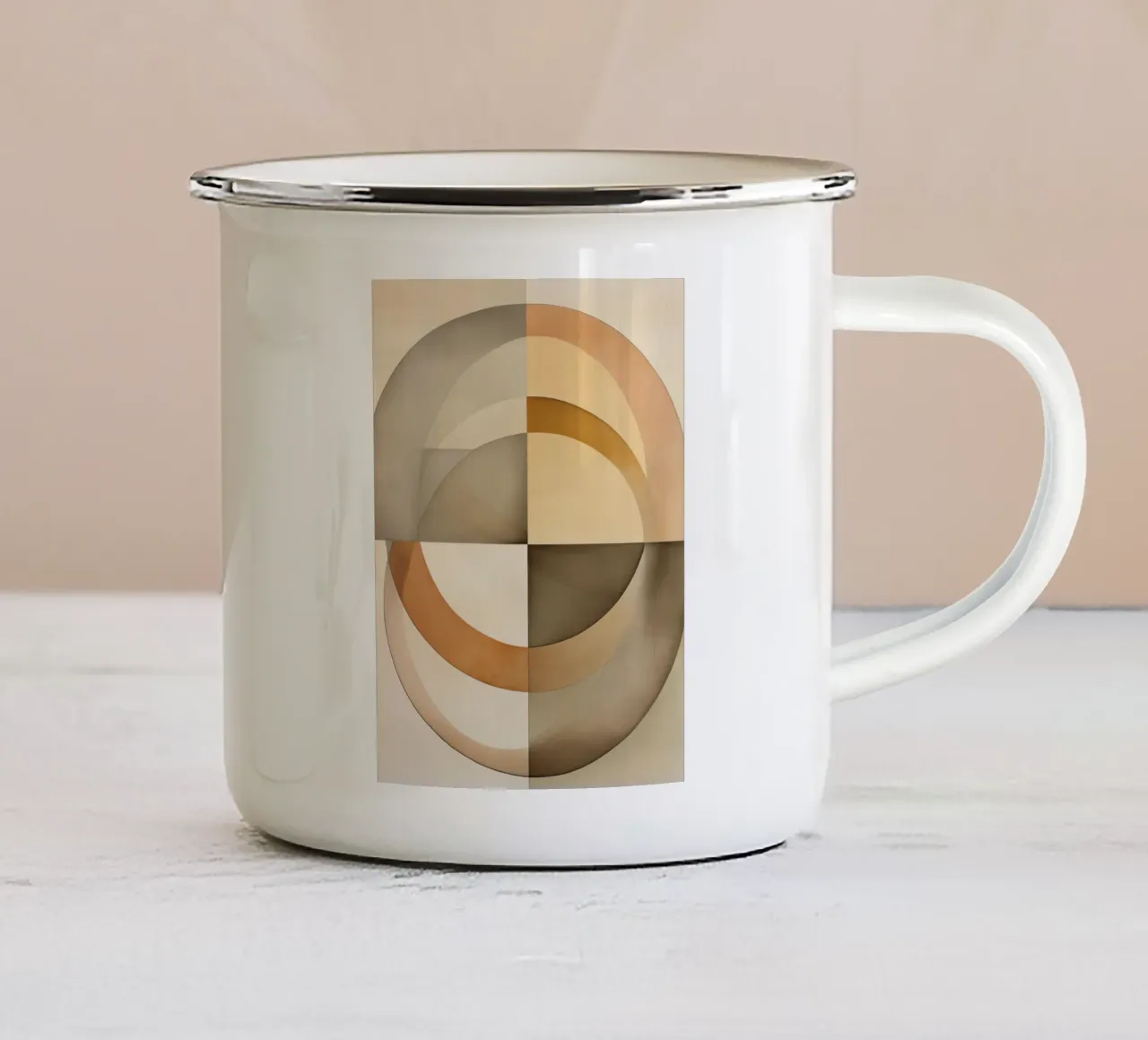Forme rotonde tazza in smalto da Imagine