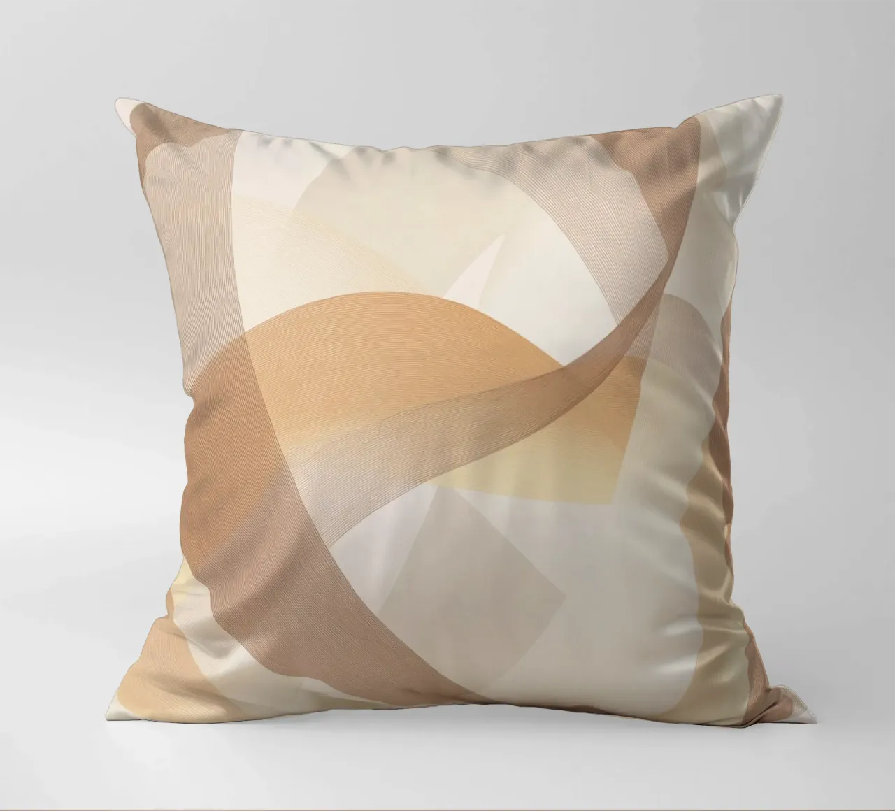 Abstract brown decorative cushion by Imagine