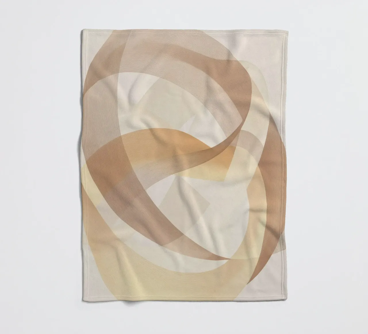 Marrone astratto coperta in pile da Imagine