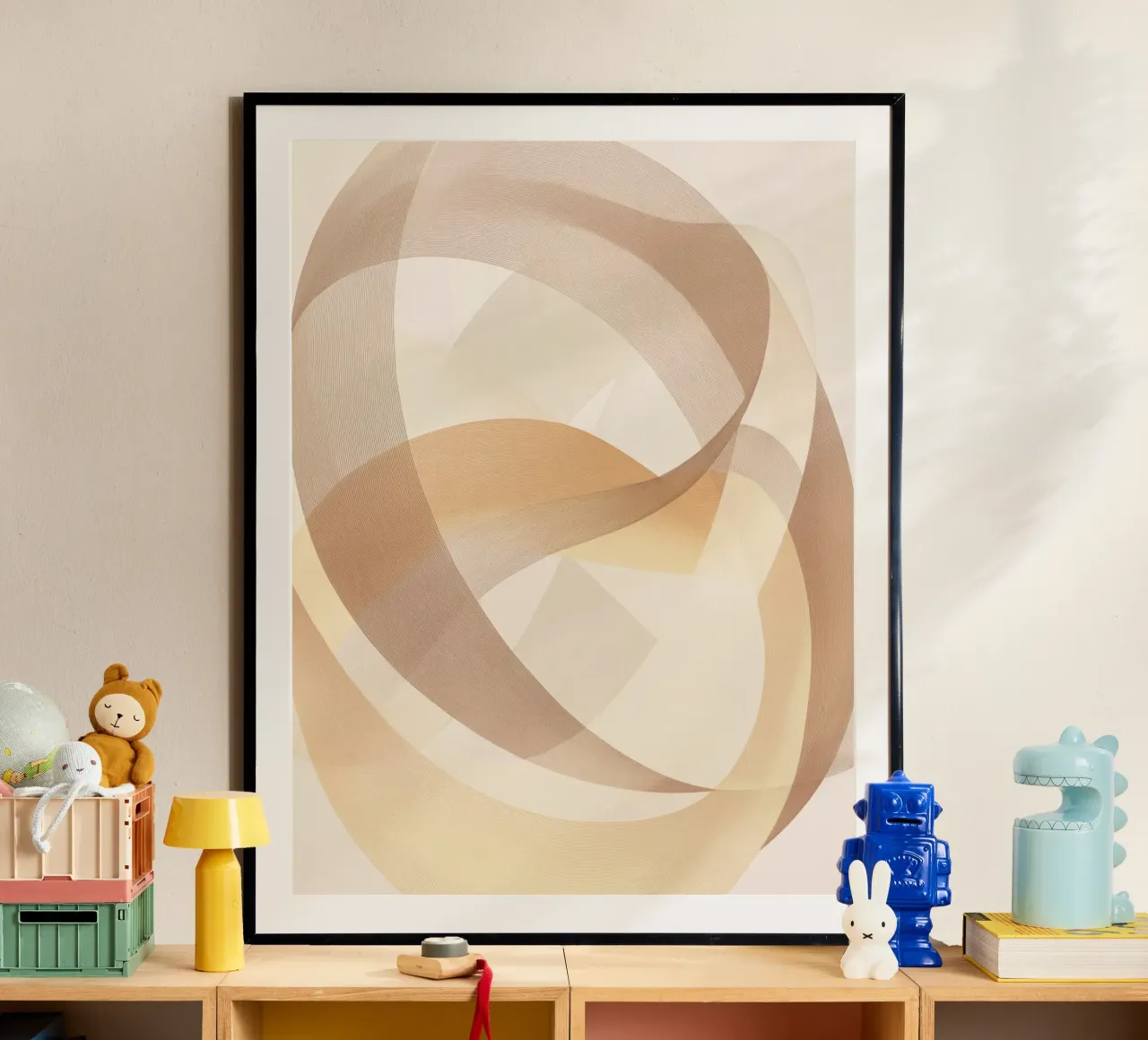 Abstract bruin hahnemühle van Imagine
