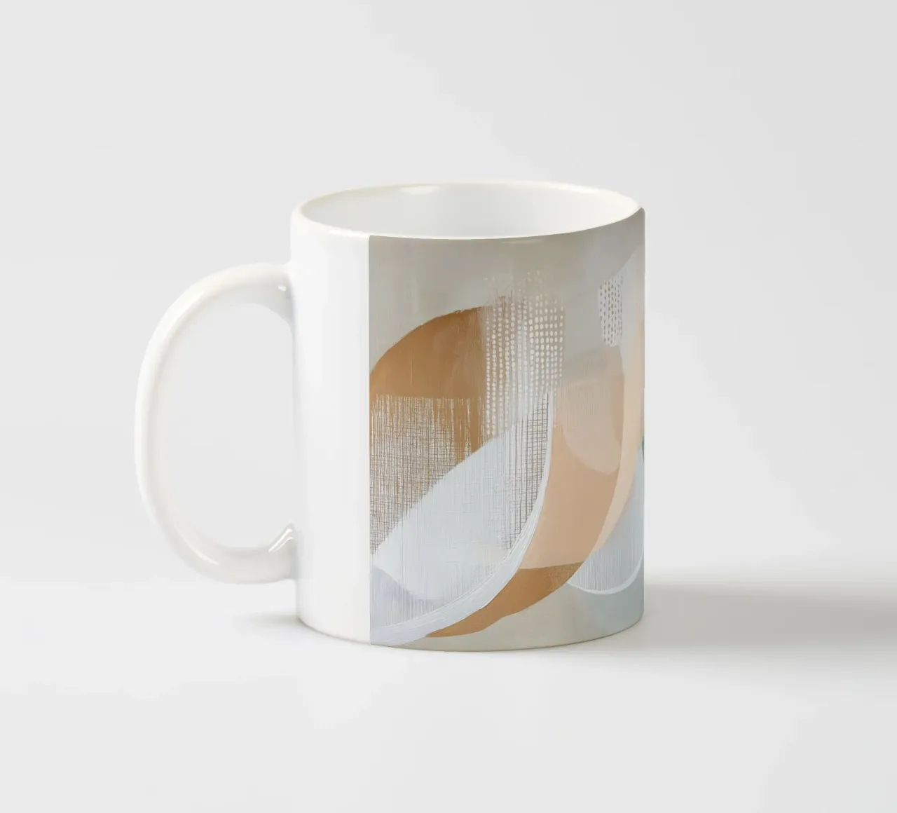 Forme astratte in toni tenui tazza in ceramica da Imagine