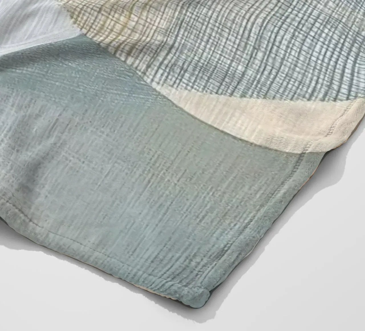 Abstract shapes in soft tones fleece blanket by Imagine