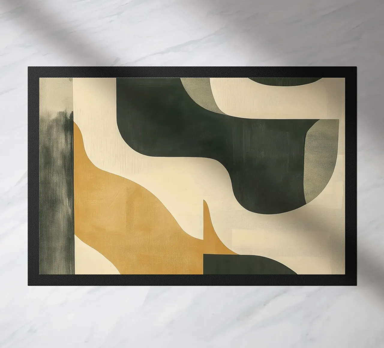 Abstract camouflage doormat by Imagine