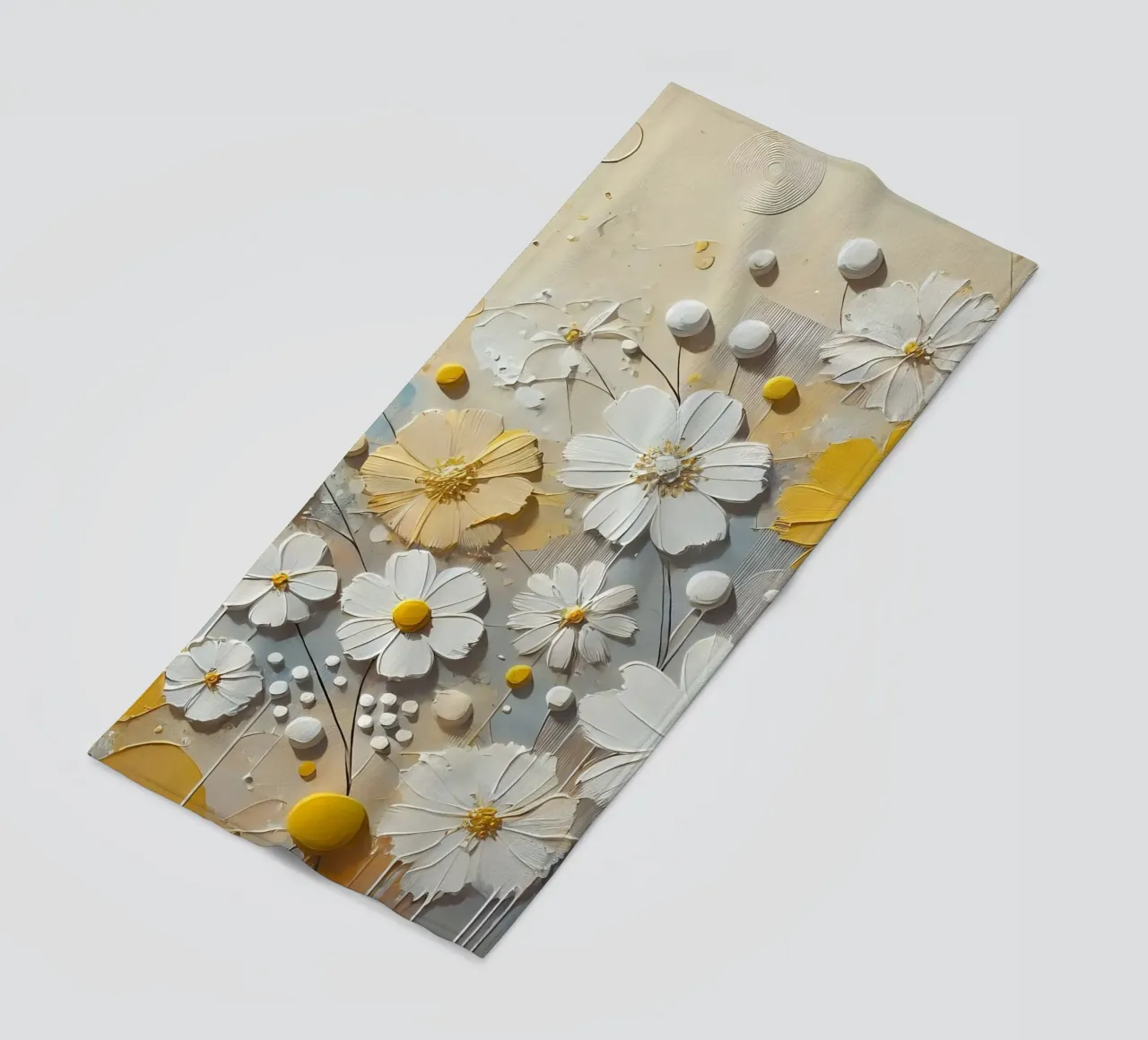 Fiori gialli telo mare da abstrakt