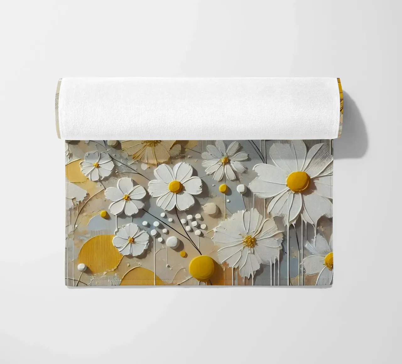 Fiori gialli telo mare da abstrakt