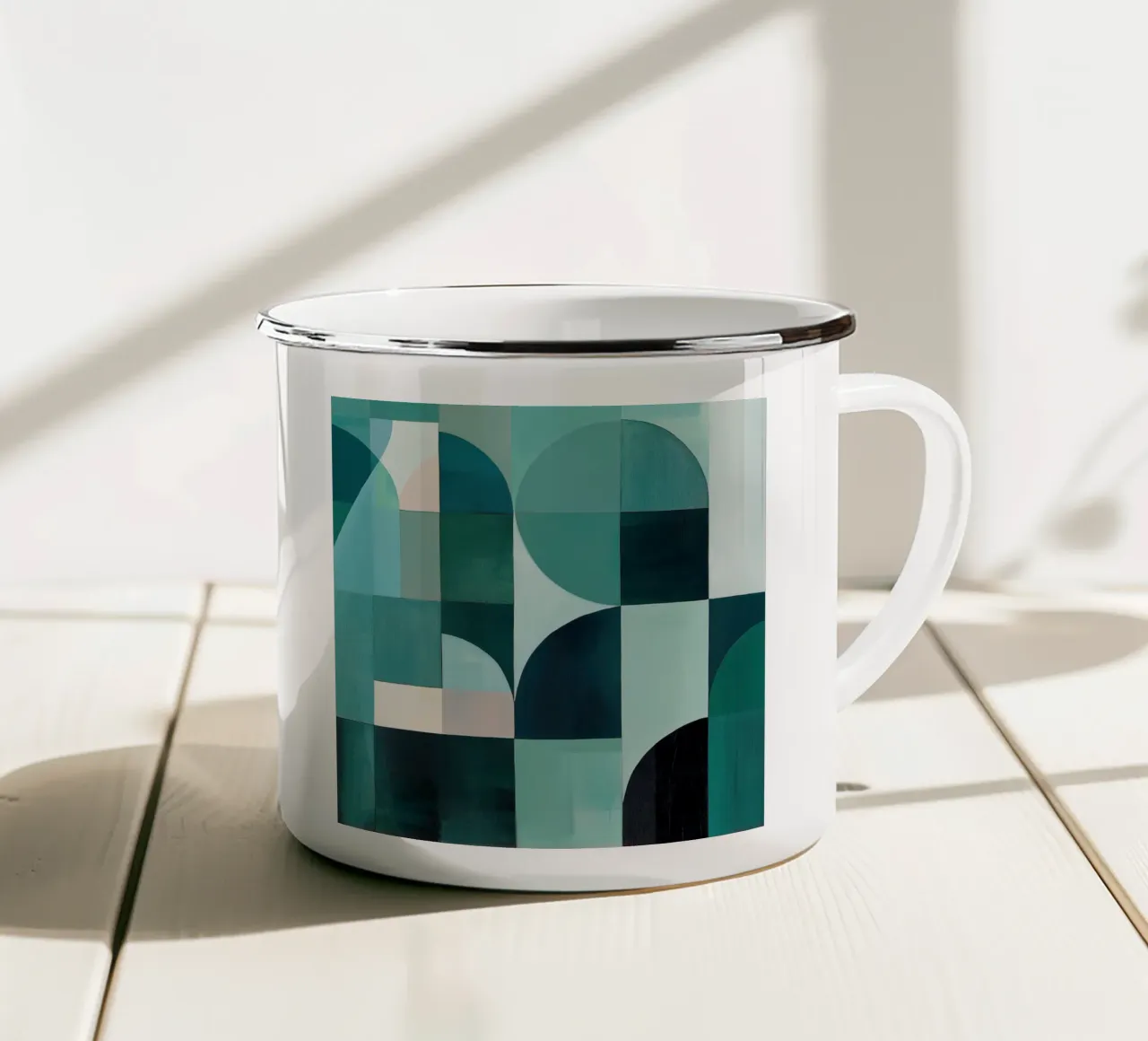 Blu astratto tazza in smalto da Imagine