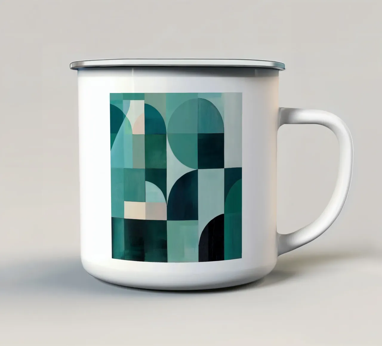 Blu astratto tazza in smalto da Imagine