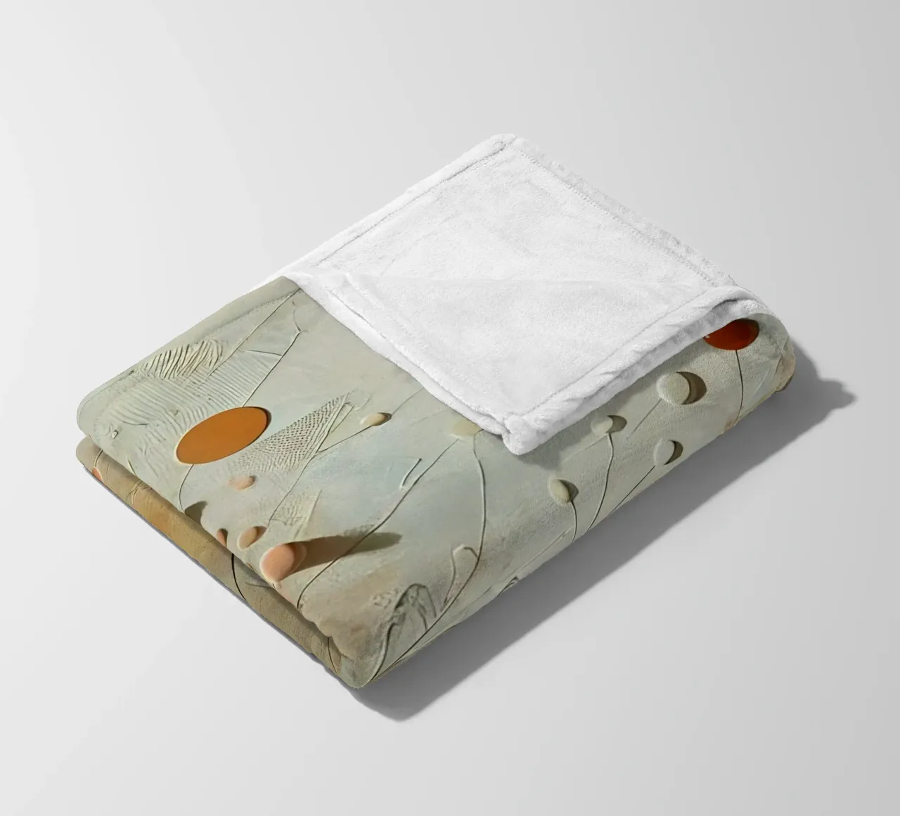 Fiori arancioni coperta in pile da abstrakt