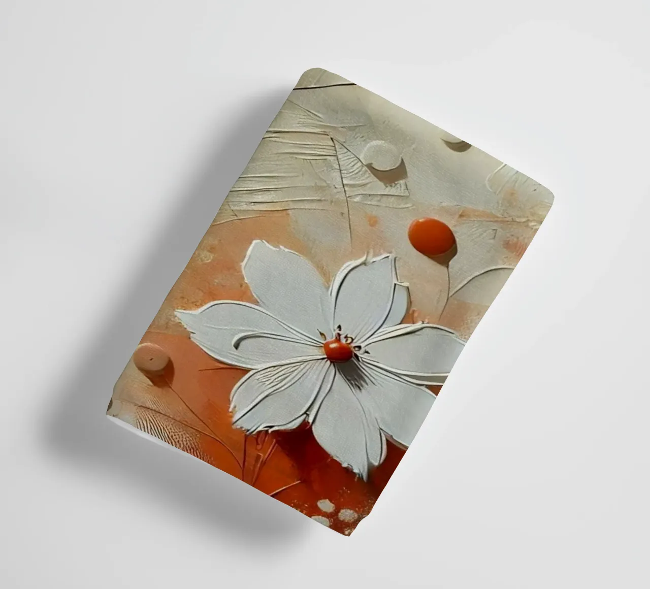 Fiori arancioni asciugamano da bagno da abstrakt